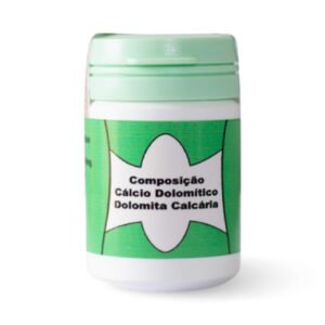 Pote do suplemento cálcio dolomítico 15 cápsulas, suplemento mineral natural com cálcio dolomítico e dolomita calcária, fonte de cálcio e magnésio