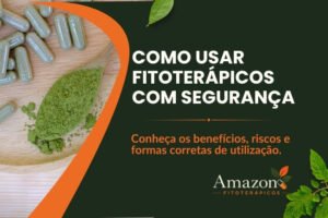 Como usar fitoterápicos com segurança: almofariz com ervas medicinais, cápsulas naturais e frasco de fitoterápico.
